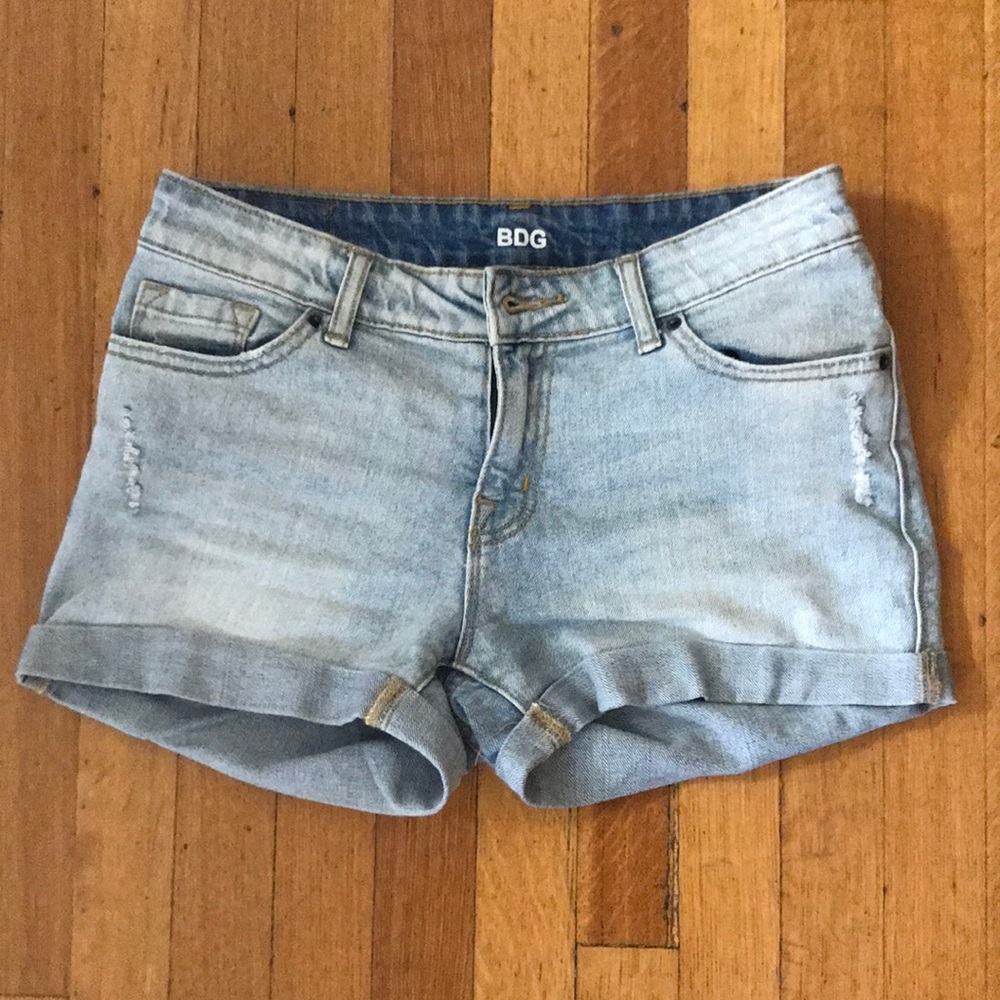 light wash denim BDG shorts
